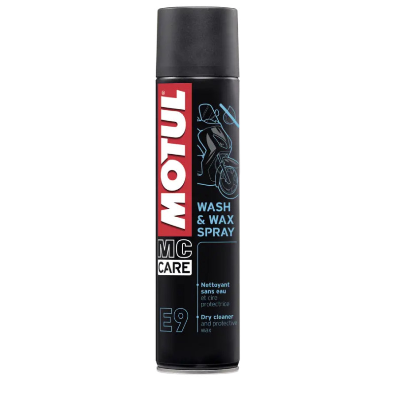 MOTUL E9 Wash and Wax Silicone Cleaner Spray - 400 ml