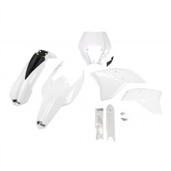 KTM EXC UFO Plastic Kit 125-500 2008-2011 - Black