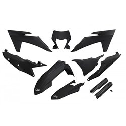 KTM EXC UFO Plastic Kit 125-500 2024-2025 - Black