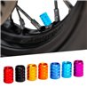 Bouchons de valve colorés - Lot de 2 Aluminium anodisé - Adaptation universelle-Vis-Movetronix Shop - Special motorbike products & accessories