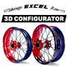 Roues Excel G2 PRO Supermoto - Configurateur 3D personnalisé-Excel-Movetronix Shop - Special motorbike products & accessories