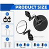 Premium Supermoto Mirrors (E-Mark) - Rétroviseurs de guidon pliants en aluminium CNC, 360° multi-angles - Universel-Miroirs-Movetronix Shop - Special motorbike products & accessories