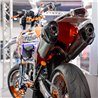 Exhaust Crash Protector – Carbon Design Supermoto Muffler Guard (Universal)-Stunt & Crash Protection-Movetronix Shop - Special motorbike products & accessories