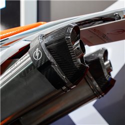 Auspuff-Sturzsicherung – Carbon Design Supermoto Auspuffschutz (universell)