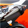 Exhaust Crash Protector – Carbon Design Supermoto Muffler Guard (Universal)-Stunt & Crash Protection-Movetronix Shop - Special motorbike products & accessories