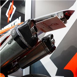 Auspuff-Sturzsicherung – Carbon Design Supermoto Auspuffschutz (universell)