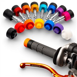 Kit de protection d'extrémité de guidon CNC pour Supermoto – Universel pour guidon de 22 mm