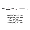 Farbiger Lenker 28,6 mm, Low Bend – 6061-T6-Aluminium-Lenker und Griffe-Movetronix Shop - Special motorbike products & accessories
