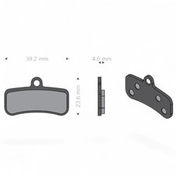 TP-01E Metal-Ceramic Brake Pads - Talaria Sting