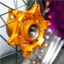SM PRO FADED MARBLE SUPERMOTO WHEELS - 17"x3.5" + 17"x5.0" - prefitted Tyres